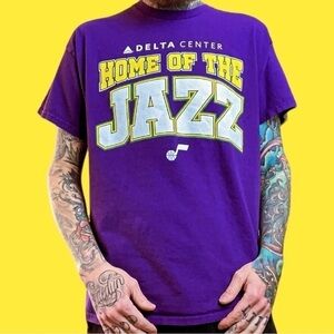 Mens purple Utah Jazz nba t shirt